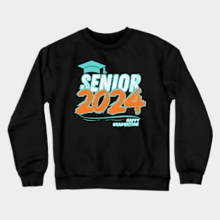 Senior 2024 Happy Graduuation. Crewneck Sweatshirt